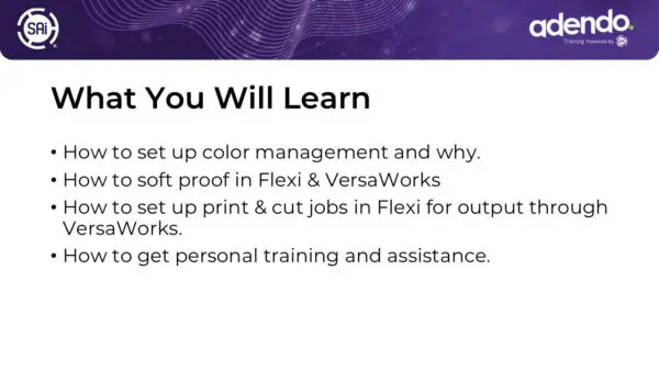 Flexi for VersaWorks Users eCourse - Image 3